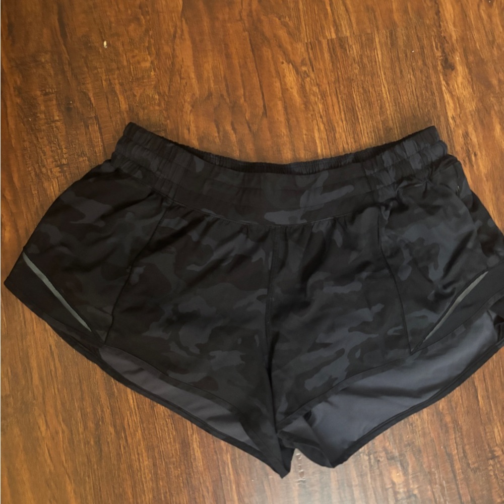 Black Camouflage Hotty Hot Shorts
